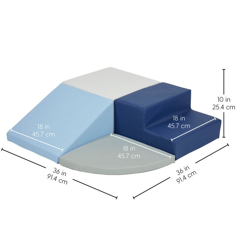 SoftScape Toddler Playtime Corner Climber Navy Powder Blue