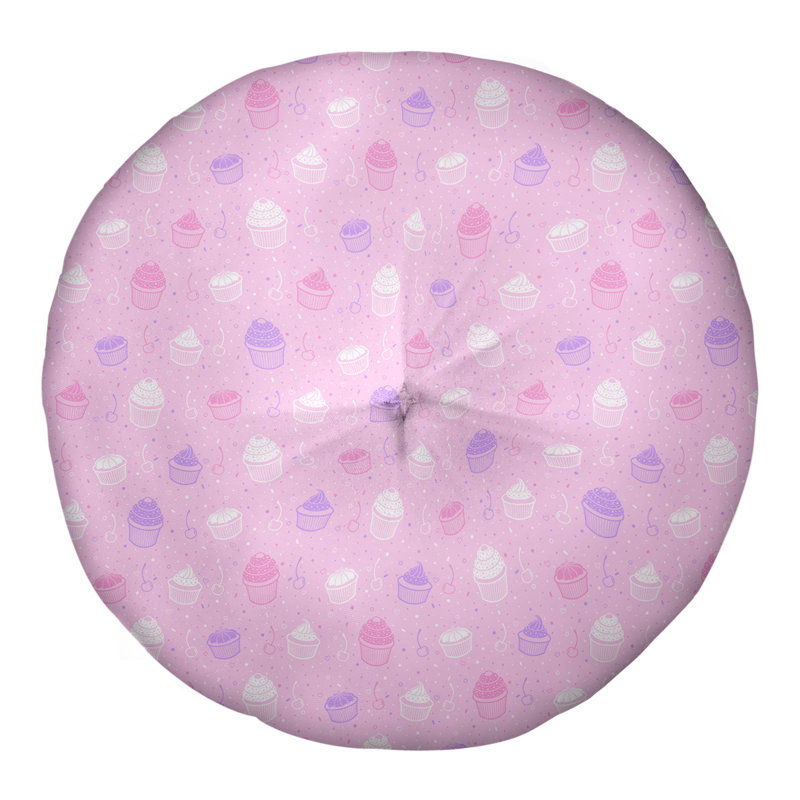 Coussin de sol Katelyn Elizabeth, H 26 po x l 26 po, Rose / Mauve