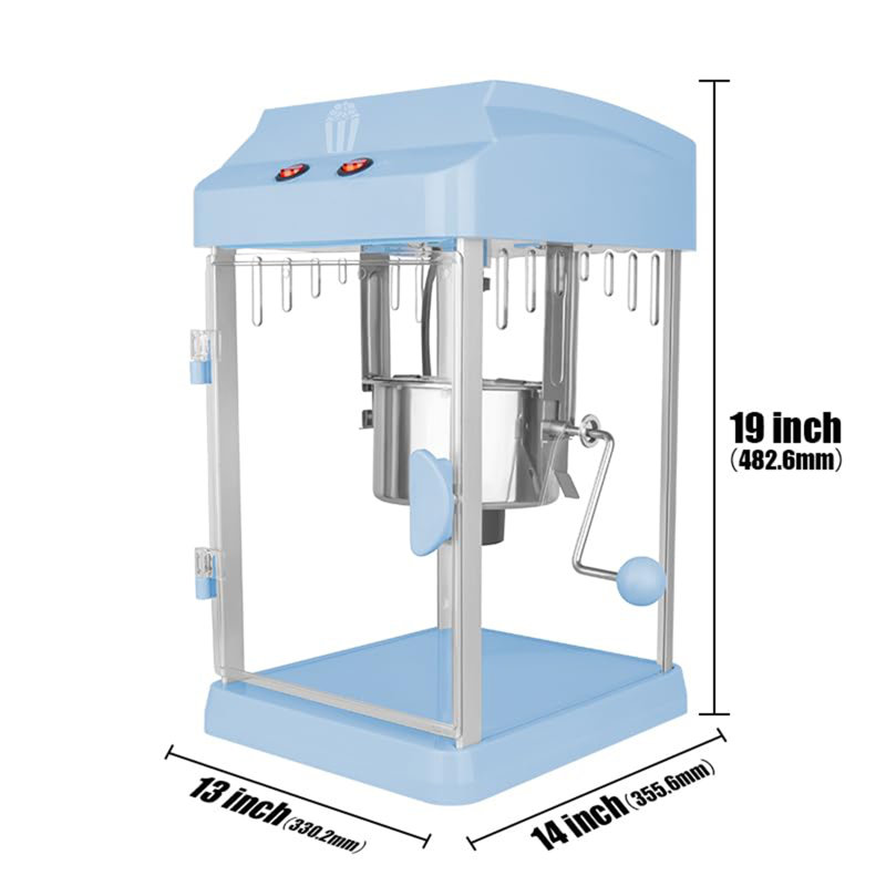 Machine à maïs soufflé pour table 4Oz, Bleu