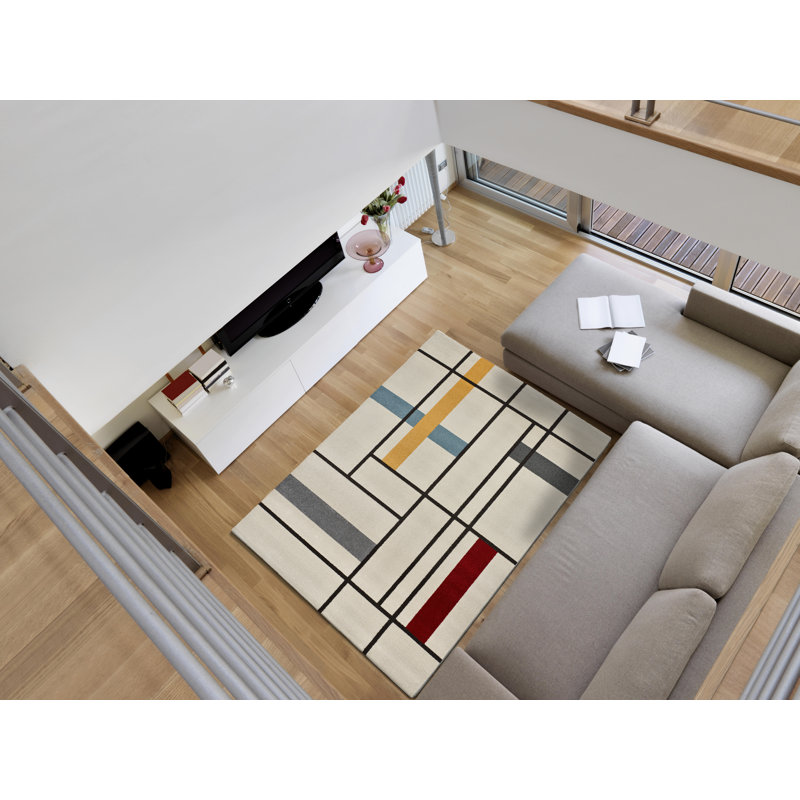 Arola Geometric Area Rug, Rectangle 133 x 190cm