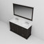 Meuble-lavabo double 60 po x 22 po, comptoir et robinet en marbre, miroir de 58 po - Surface avec rayures et taches de l 60 po x P 22 po avec comptoir, résistance aux rayures des 58 H