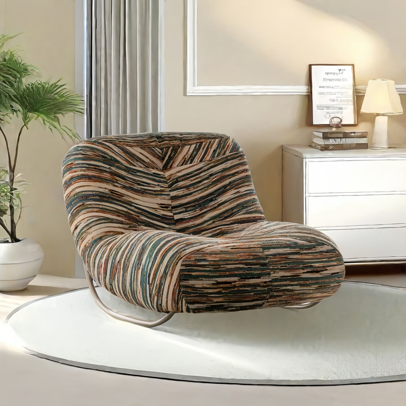Chaise berçante moderne rembourrée, Couleur des fleurs