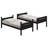 Anderson Wood Twin Over Twin Bunk Bed Black-131648518-131648519