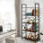 4-Tier Industrial Bookshelf (Black)