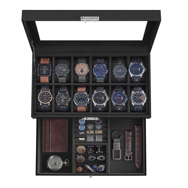 Sury Steel Watch Box +, Black