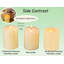 Bougies pilier sans flamme Brown Bark scintillantes avec minuterie à distance, bougies en cire à flamme en mouvement 3D à DEL à piles, ensemble de 2, D3 x H6, télécommande incluse (cannelle)