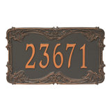 Signature Series 1-Line Wall Address Plaque