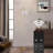 Arched Floor Lamp With Glass Shade, Remote Control And Bulb Included
