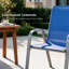 Chaises de patio empilables, tissu Textilène durable avec accoudoirs, cadre en métal robuste, chaises de salle à manger d'extérieur ergonomiques à séchage rapide pour la cour arrière et le bord de la piscine (bleu marine, 4 pièces)-109080136-126637970
