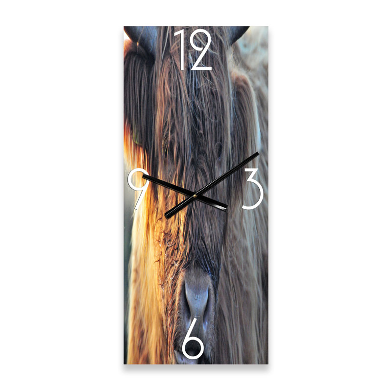 Horloge murale Scottish Cow on Moorland III, Petit