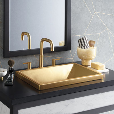 Lavabo de salle de bain double en argile réfractaire Amara