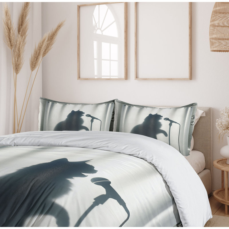 Cat Duvet Cover, California King Duvet Cover + 2 Standard Shams