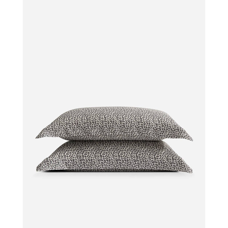 Sham Set, Brown Animal Print, Queen Sham