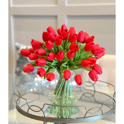 Arrangement floral moderne 60 tulipes