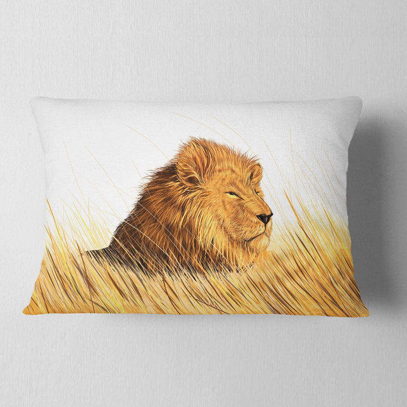 Coussin lombaire à l’animal qui regarde le milieu