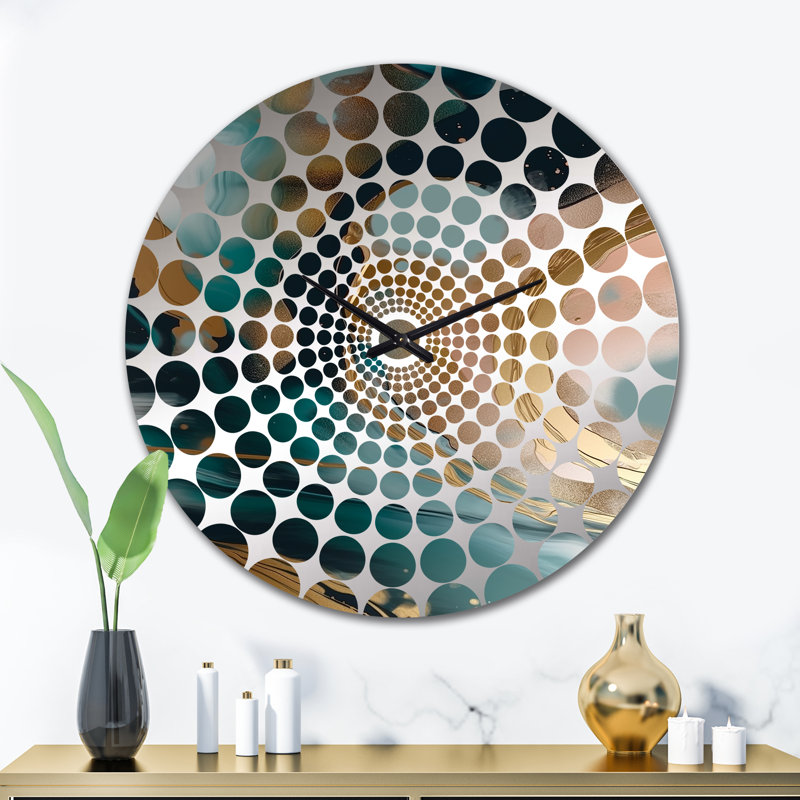 Ilanny - Horloge murale abstraite en marbre, Grand
