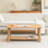 Tocoloma 44"W Solid Wood Coffee Table with 2-Tier Storage-136870544