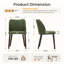 Petites chaises de salle à manger rembourrées en bois massif - Courbe ergonomique et rembourrage moelleux pour espaces multiples-2529350