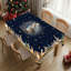 Nappe en polyester lavable à la machine avec motif de crèche de Noël, parfaite pour les décorations de Noël.-1251151210