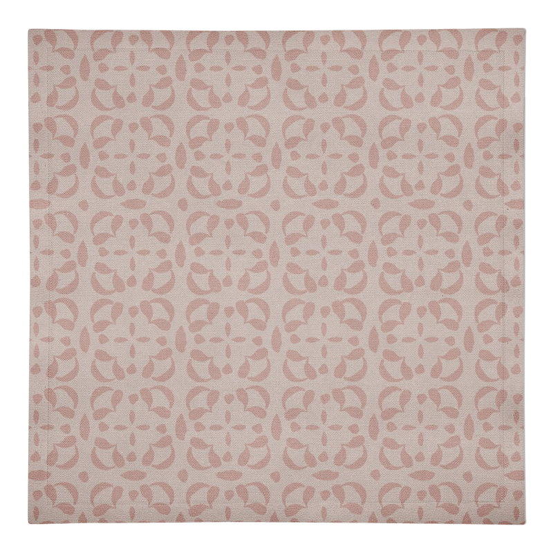 Serviette rectangulaire, Rose