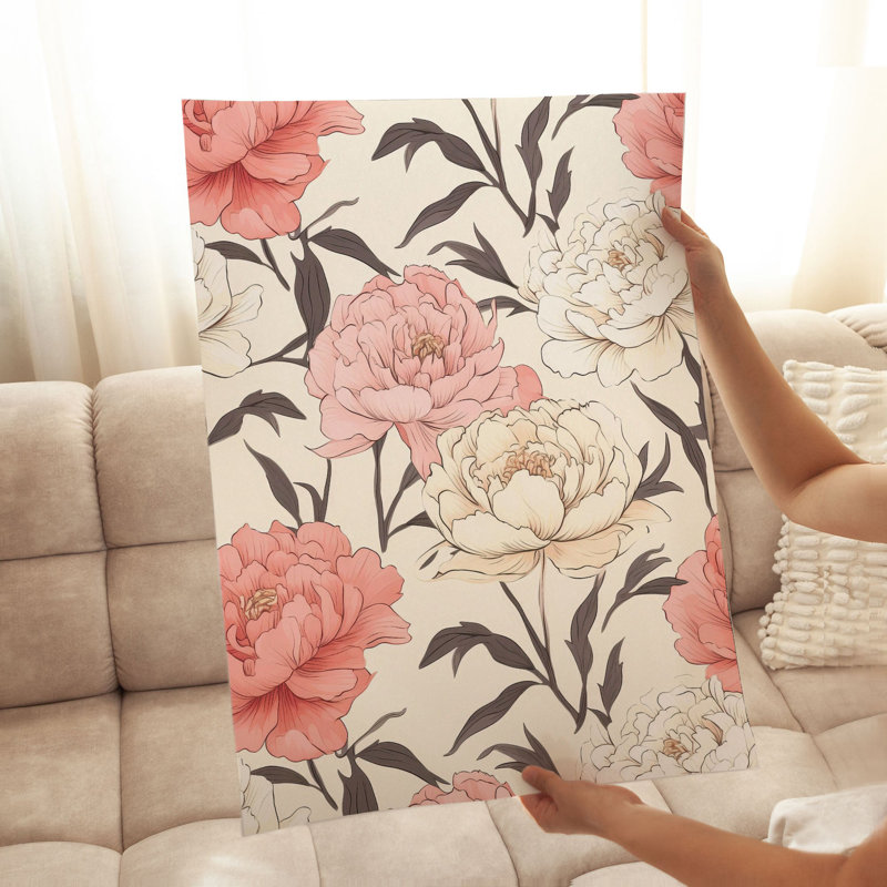 Impression florale sans cadre