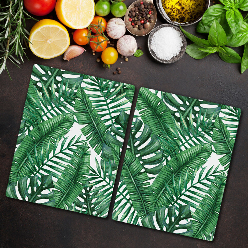 Argenta Palm Trees Leaf Chopping Board, 30cm L x 52cm W