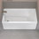 Baignoire de trempage en alcôve en acrylique 60 po x 30 po avec jupe rectangulaire antidérapante blanche