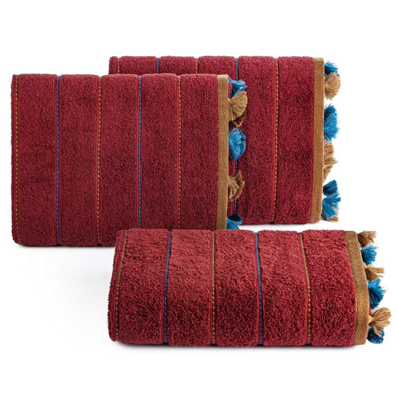 Contrast Midweight Jacquard Bath Towel