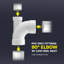 4 in. x 4 in. x 2 in. PVC DWV 1/4 Bend 90° Elbow with Low Heel Inlet, Hub Plumbing Fitting for Drain, (15 Pack)