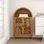 Armoire de rangement en bois massif avec tablette ouverte pour le bureau