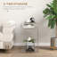 Table de bout en verre transparent