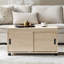 Table basse avec porte coulissante moderne avec porte tiroir Lucrecia-135878292