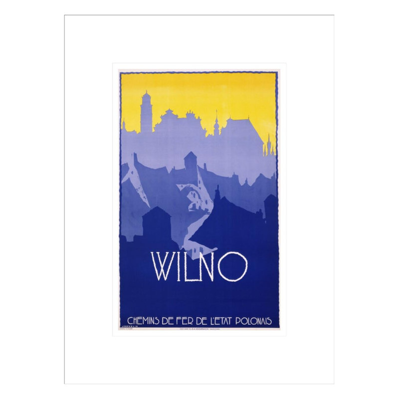 «Wilno» par Stefan Norblin, impression numérique sur estampe numérique, H 16,75 po x l 12,58 po