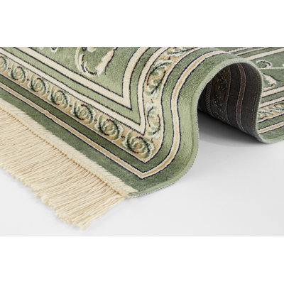 Tufted Cream/Green Rug