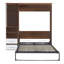 Lit escamotable double pleine grandeur avec armoire-33889708