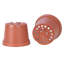 6 Inch  Plastic Pot Terra Cotta (12 Pack)