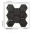 Native Rock 3.5" X 3.5" Porcelain Metal Look Tile Hexagon Mosaic Sheet-110967070