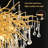 Akari Tree Branch Teardrop Chandelier Lighting, D24"