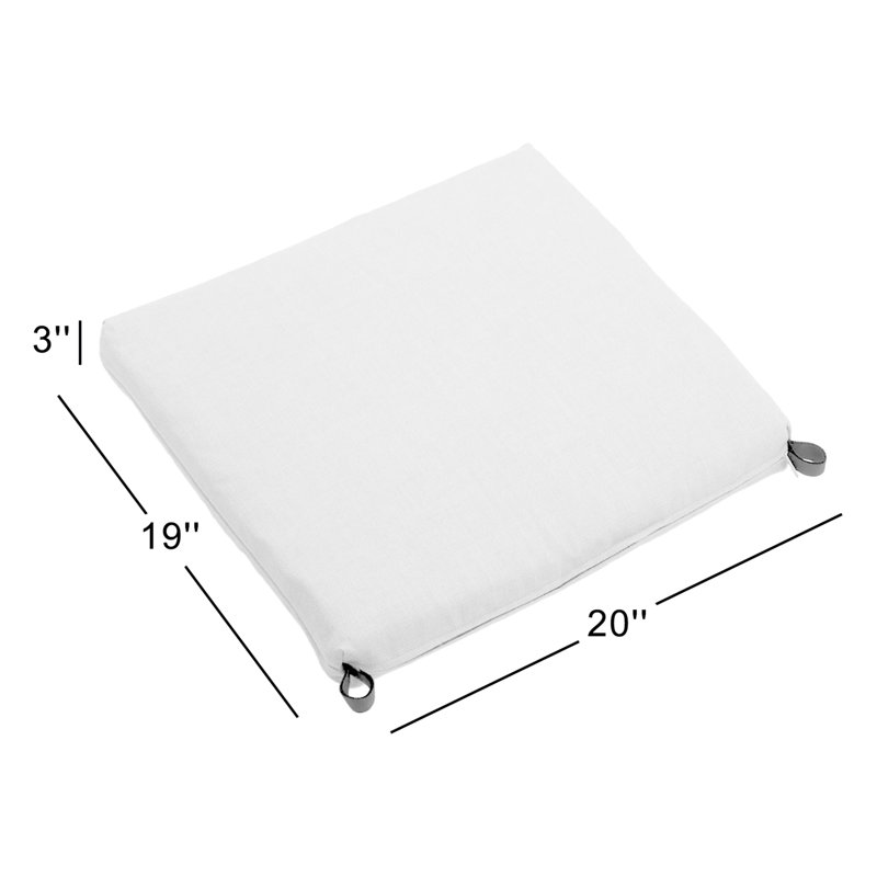Outdoor 3'' Seat Cushion, Lemon