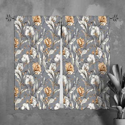Paire de rideaux obscurcissant en polyester Nakeria