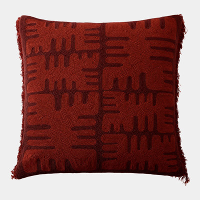 Duafe Beaded Pillow Cover & Insert