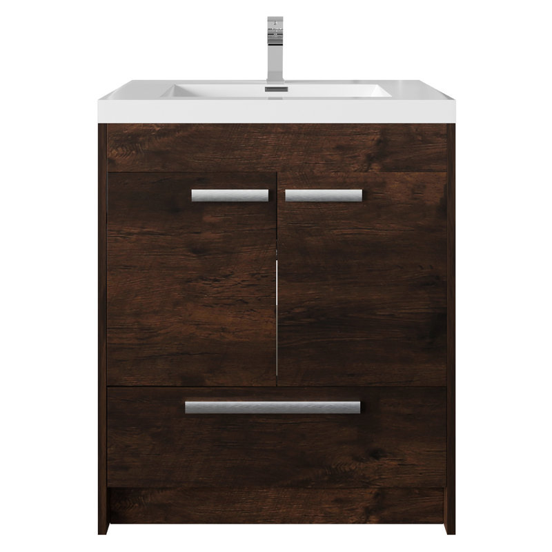 Ensemble de meuble-lavabo simple 29 po Wauconda, Palissandre