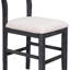 Ensemble de salle à manger 5 pièces à hauteur de comptoir Farmhouse avec table rectangulaire et 4 chaises, parfait pour les petits espaces et une utilisation durable-922799343-922799342