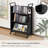 Rolling Bookshelf Utility Cart With V-shaped Shelves