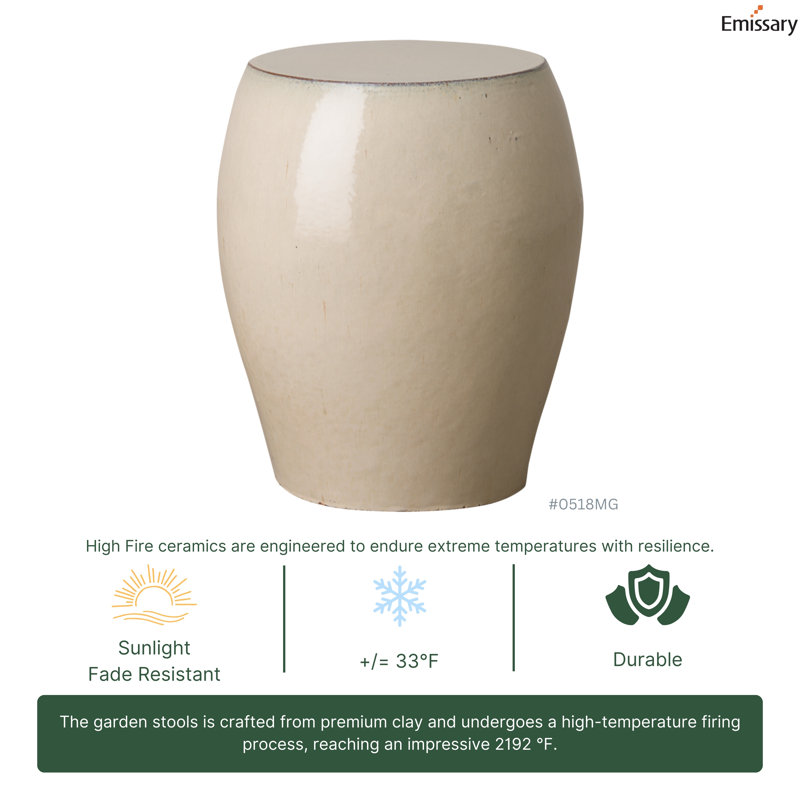 Garden Stools Garden Stool, Cream