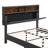 Isenberg Vella Upholstered Bookcase Platform Bed-122462503-122462496