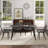 62.99" Modern Artificial Stone Black Curved Edge Black Metal Leg Dining Table-Can Accommodate 6 People(Dining Table Only)-496989634