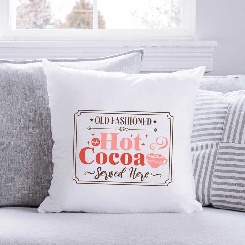 Coussin décoratif en polyester Christmas Sign-04_1, 18 po x 18 po