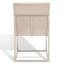Chaise d'appoint rembourrée en acier inoxydable Athens-1213203037-1208584444