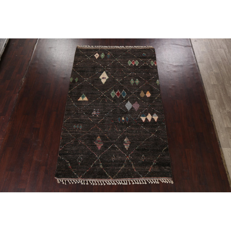One-of-a-Kind 6'0" X 9'9" Wool Area Rug in Charcoal